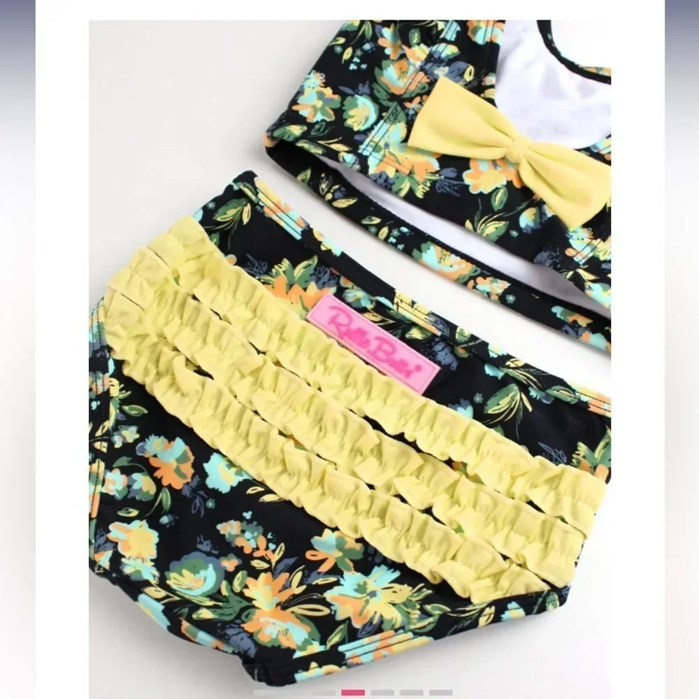 Ruffle Butts Waterfall Tankini‎ Midnight Garden 6-12 Months NWT in packaging